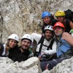 Freschi alla partenza della ferrata